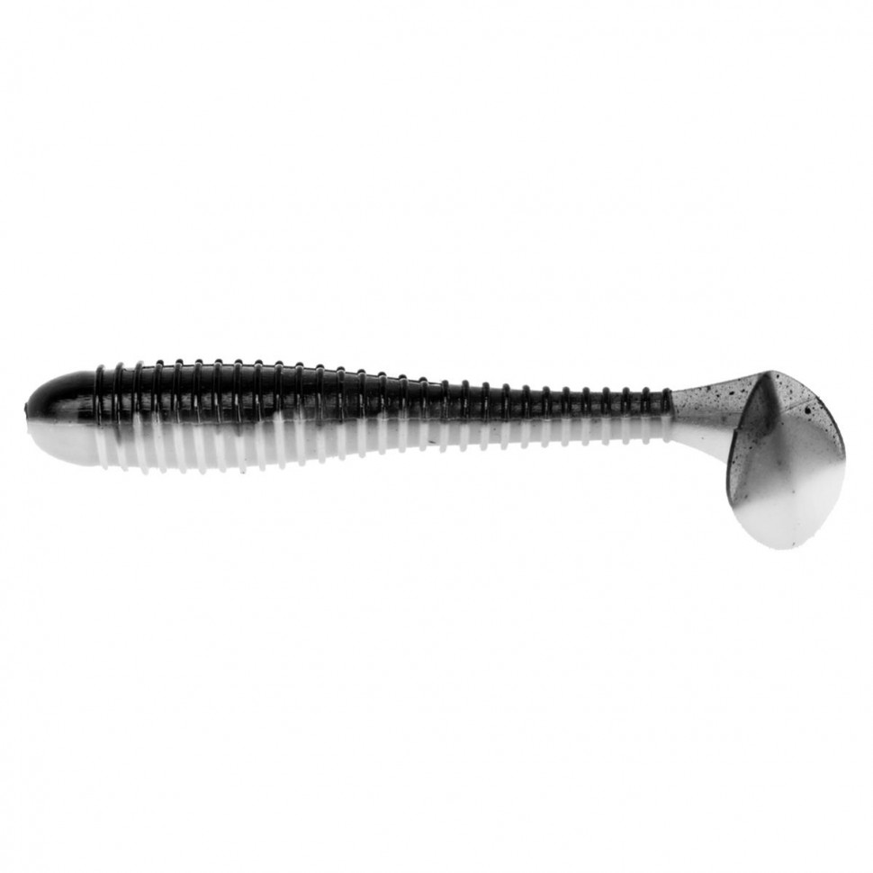 Виброхвост Helios Catcher 2,75"/7 см, цвет Black & White 7 шт HS-1-023 , 